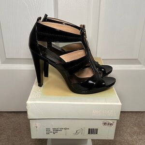Michael Kors Black Strappy Heels
